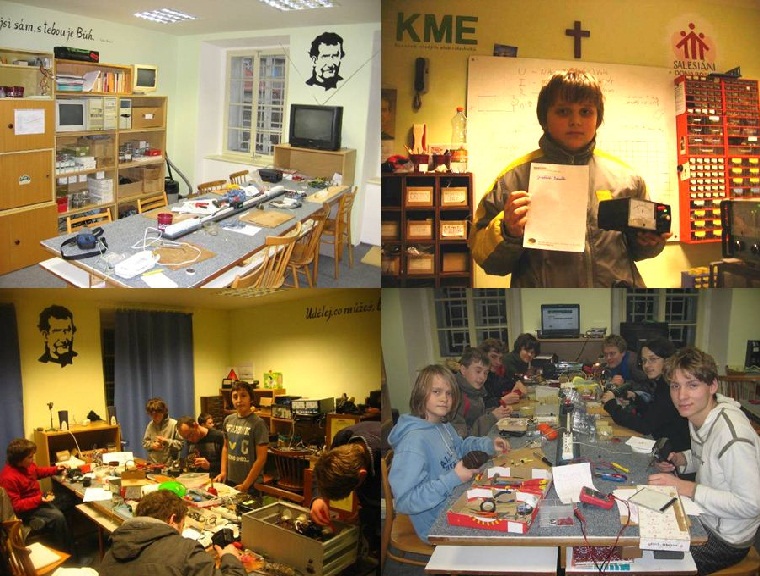 Fotografie z klubovny v domě po paní Pechancové